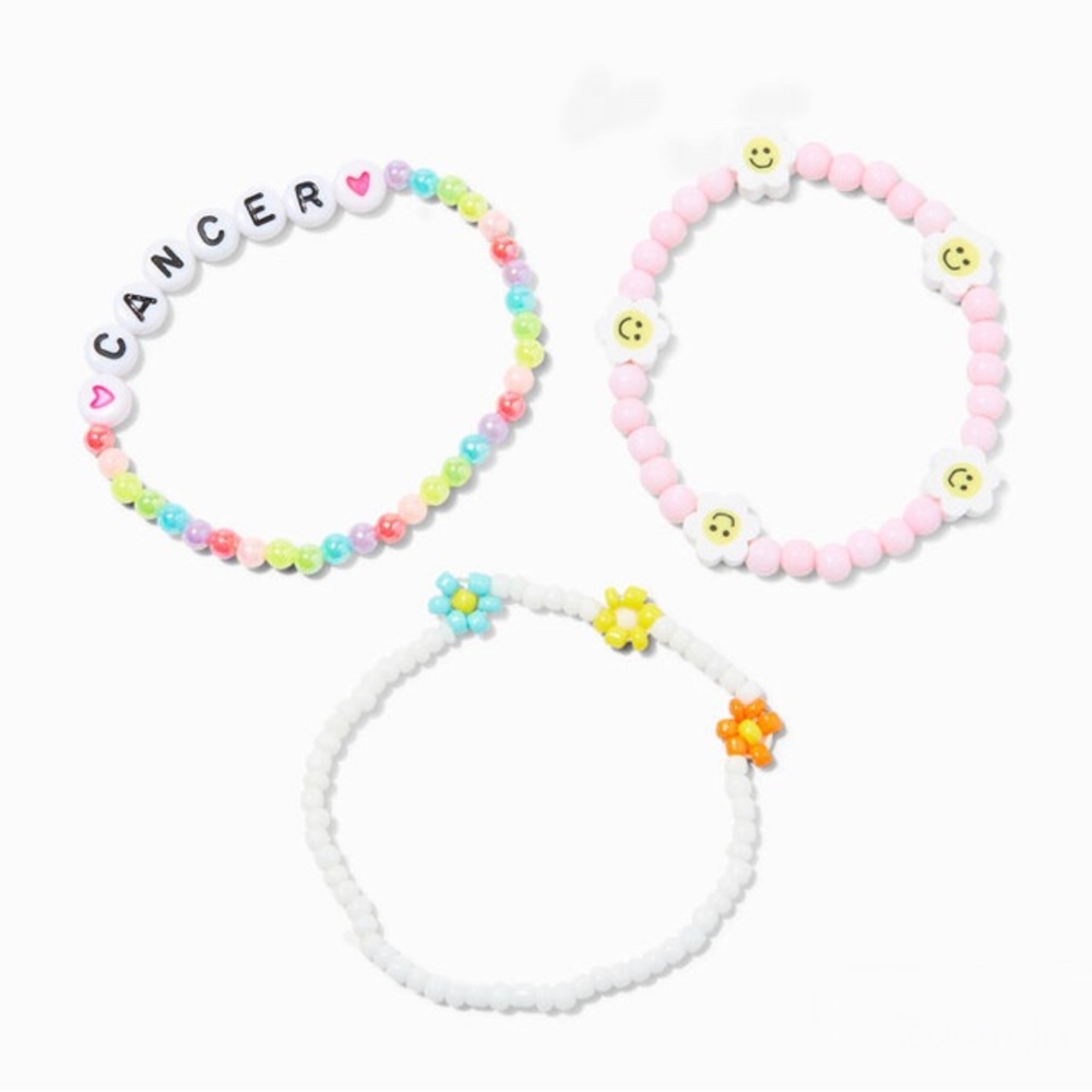 Set Of 3 Zodiac Bracelets Cancer